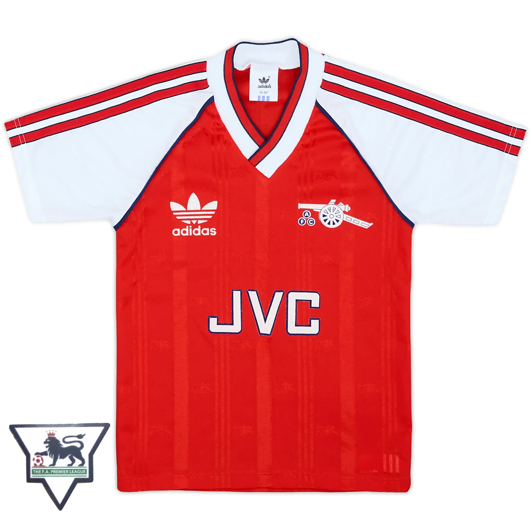 Arsenal Retro 1988/1990 Home Fan Jersey + Premier League Patch