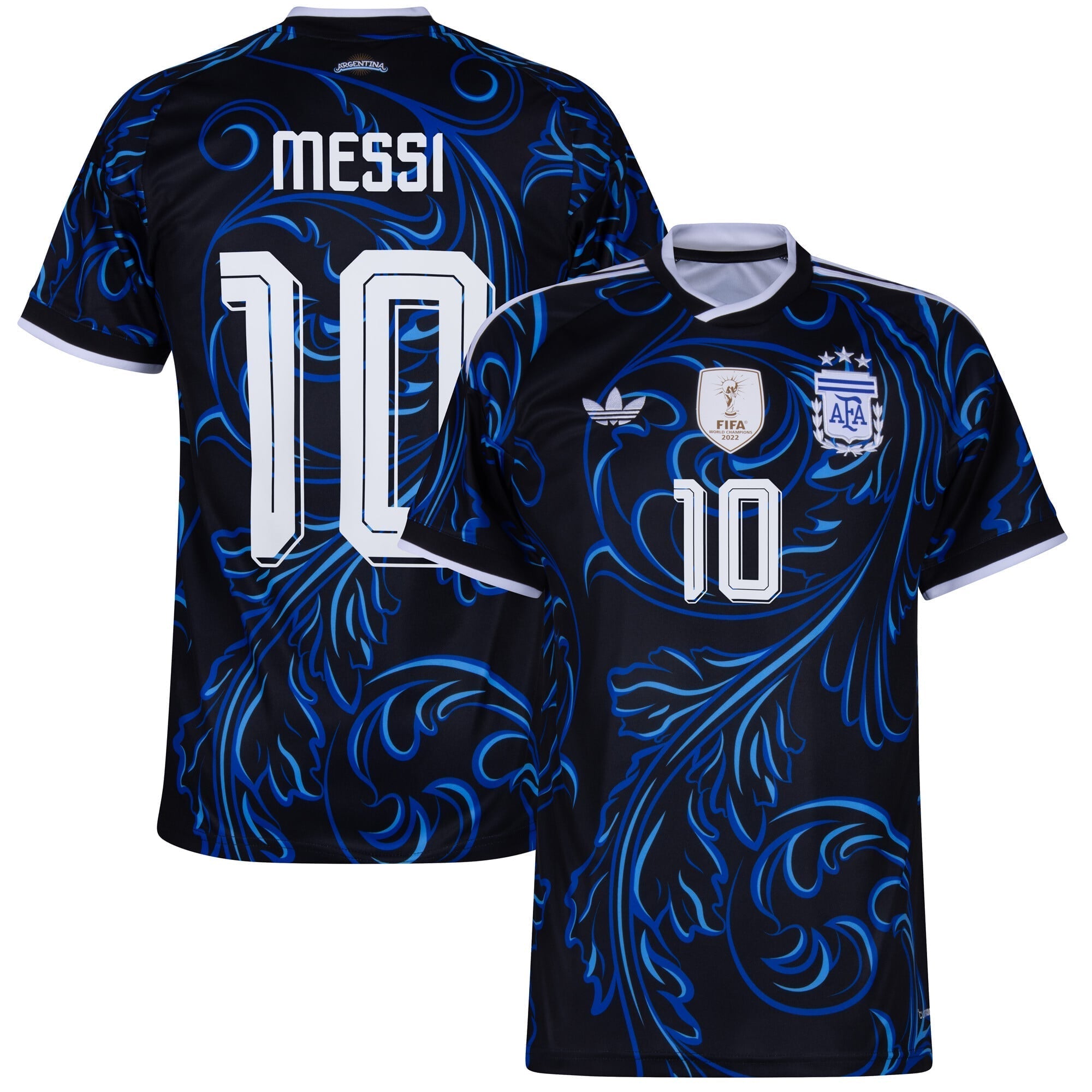 Argentina Away Fan Jersey Messi 10 Shirt 2026-2027 (Official Printing)