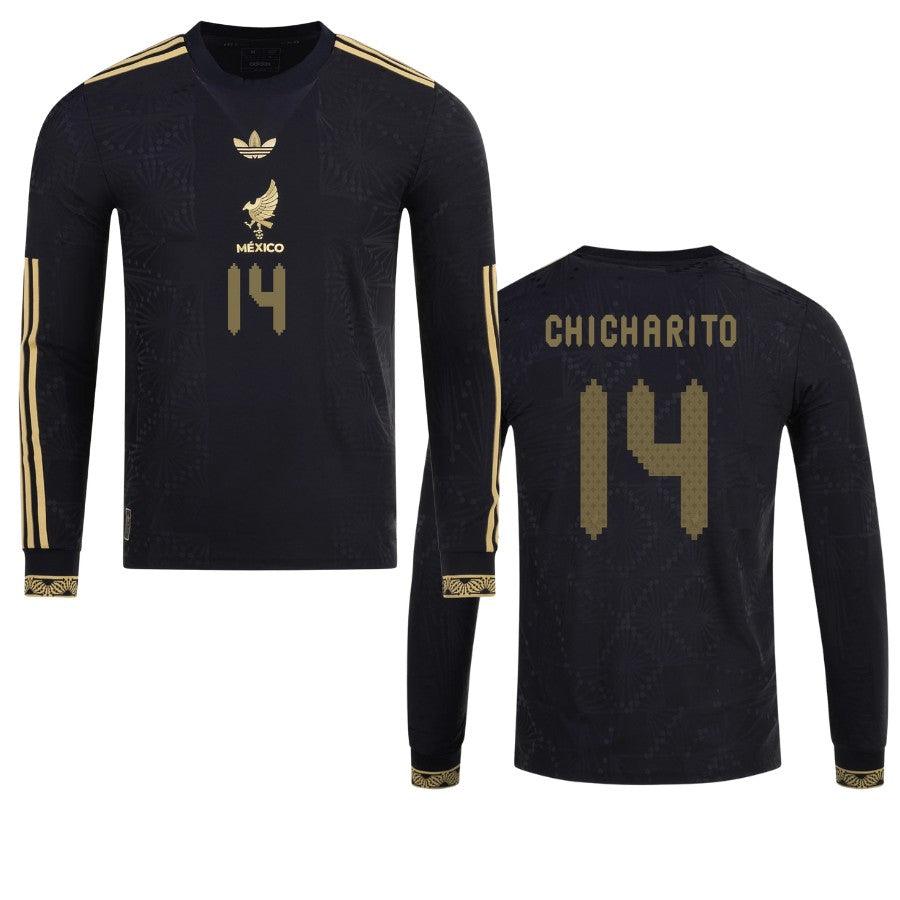 Mexico Chicharito 2025 Special Edition Long Sleeve Authentic Player Third Jersey By Adidas