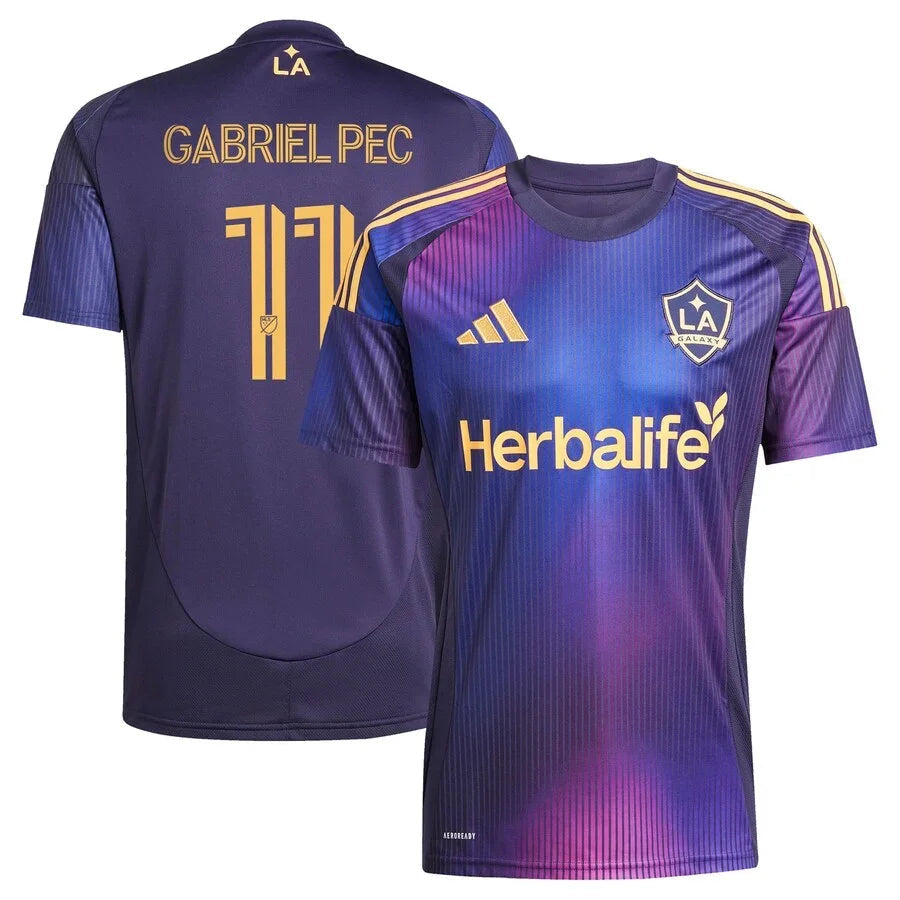 La Galaxy Gabriel Pec 11 Away Fan Jersey 2025/26