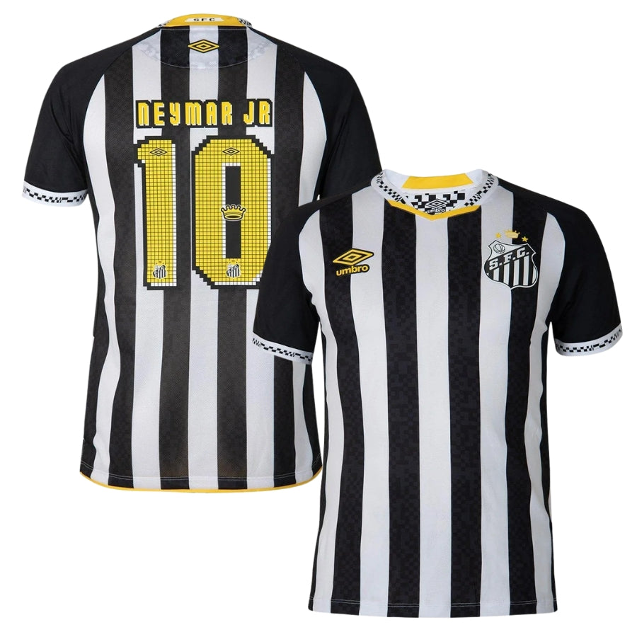 Santos Away Neymar Jr 10 Fan Jersey 2025/26 Official Printing