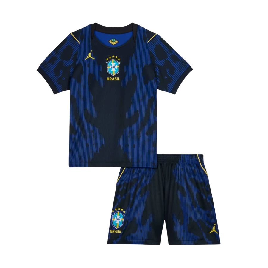 Kids Kit Brazil Away Fan Jersey Shirt 2026
