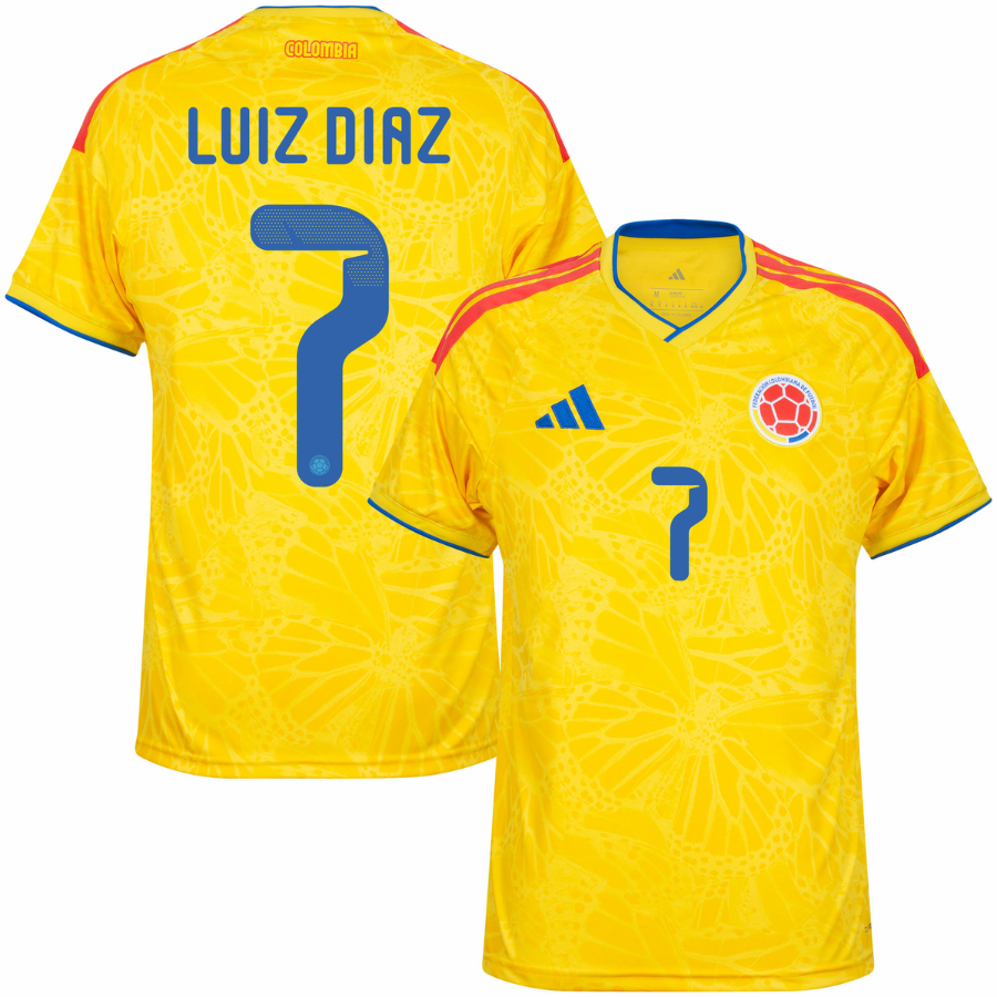 Colombia Luiz Diaz 7 Home 2026 Player World Cup