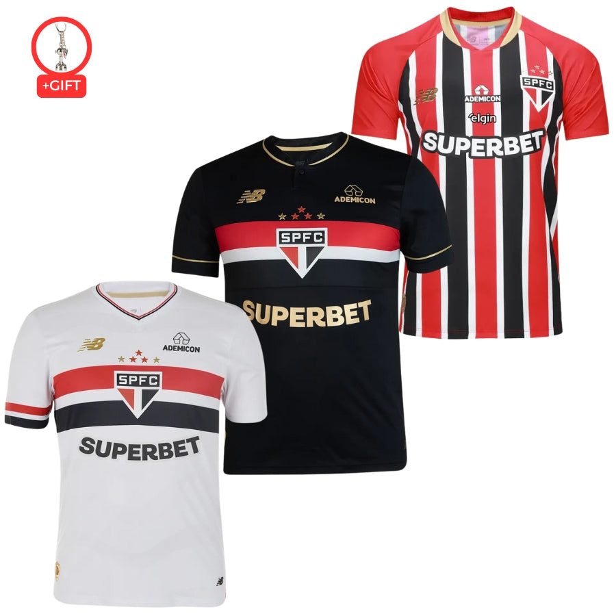 São Paulo Fan Jersey Home, Away E Third 2025/26 – Kit 3 Fan Jersey