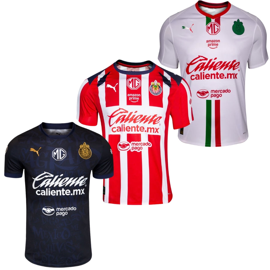 Chivas De Guadalajara Fan Jersey Home, Away Y Third 2025/26 – Kit 3 Fan Jersey