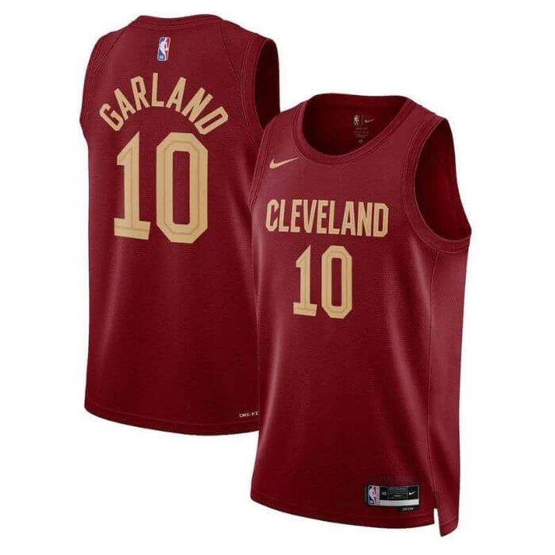 Darius Garland 10 Cleveland Cavaliers 22/23 Nba Jersey Wine – Icon Edition