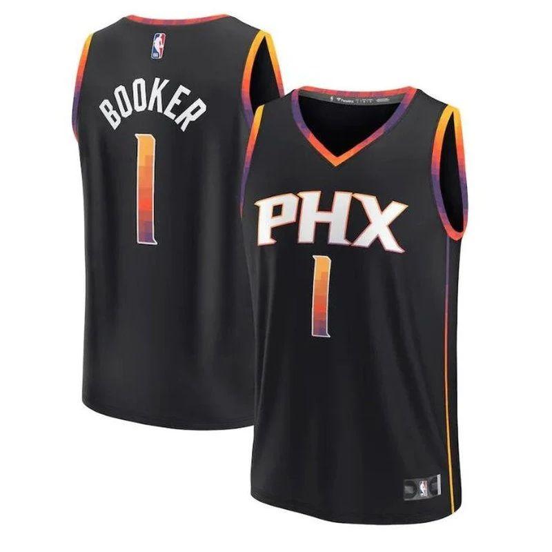 Devin Booker Phoenix Suns 2023 Fast Break Player Nba Jersey Black – Statement Edition
