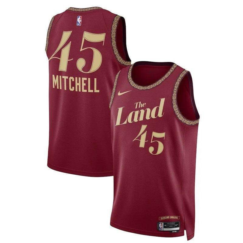 Donovan Mitchell Cleveland Cavaliers Unisex 23/24 Nba Jersey – Wine – City Edition