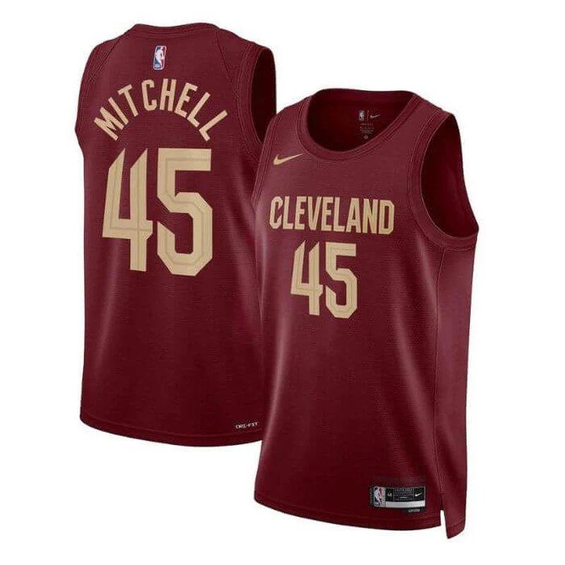 Donovan Mitchell Cleveland Cavaliers Unisex 22/23 Nba Jersey – Burgundy
