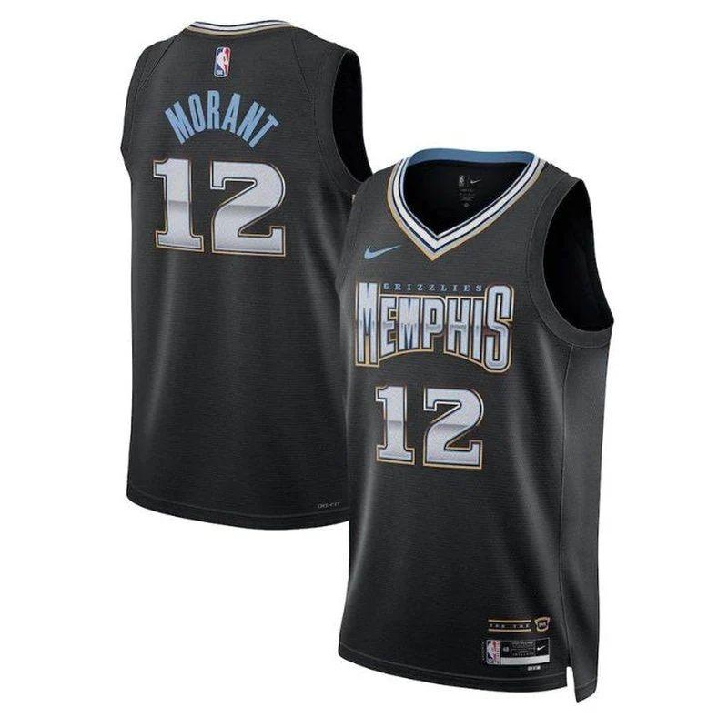 Ja Morant Memphis Grizzlies Unisex 2023 Nba Jersey – City Edition – Black