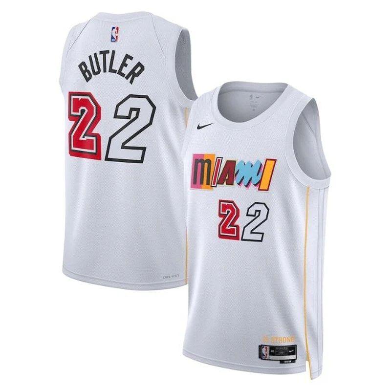 Jimmy Butler Miami Heat Unisex 2023 Nba Jersey – City Edition – White