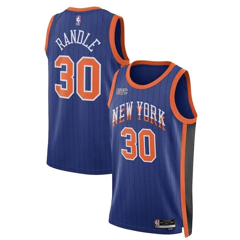 Julius Randle New York Knicks Unisex 23/24 Nba Jersey – Blue – City Edition
