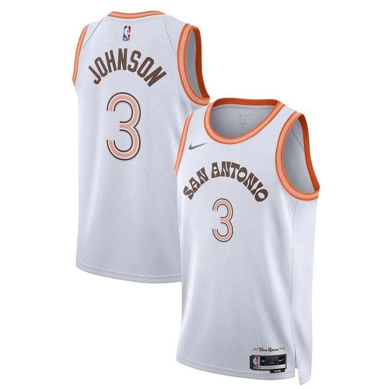Keldon Johnson San Antonio Spurs Unisex 23/24 Nba Jersey – White – City Edition