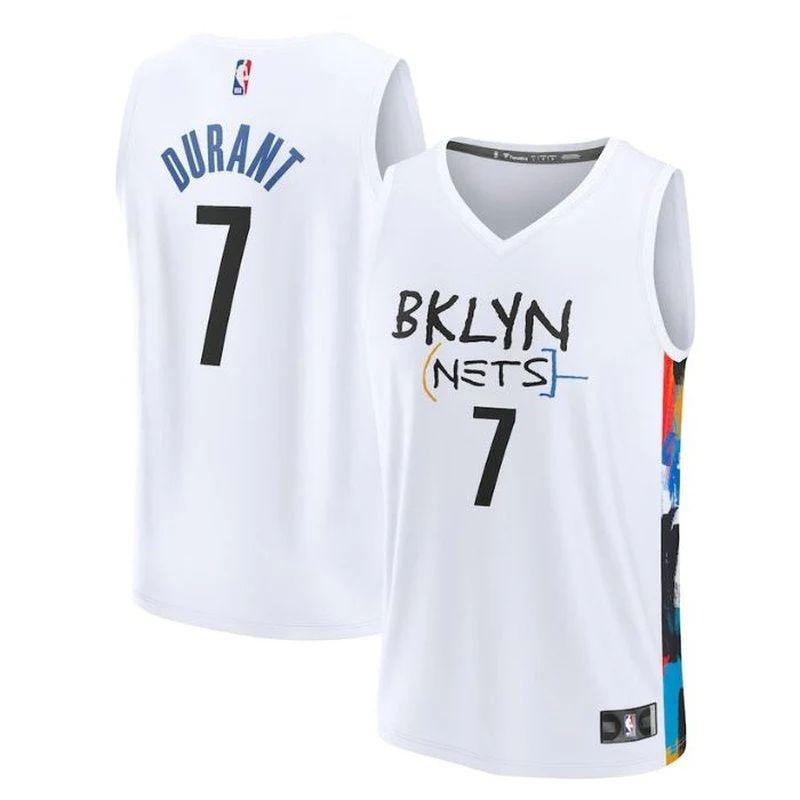 Kevin Durant Brooklyn Nets 2023 Fastbreak Nba Jersey – City Edition – White