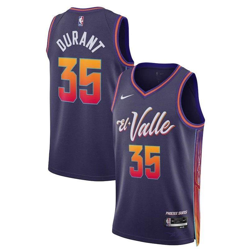 Kevin Durant Phoenix Suns Unisex 23/24 Nba Jersey – Purple – City Edition