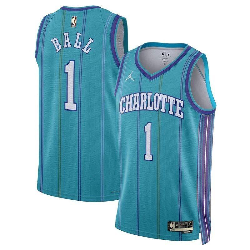 Lamelo Ball Charlotte Hornets Jordan Brand Unisex 23/24 Nba Jersey – Classic Edition – Teal