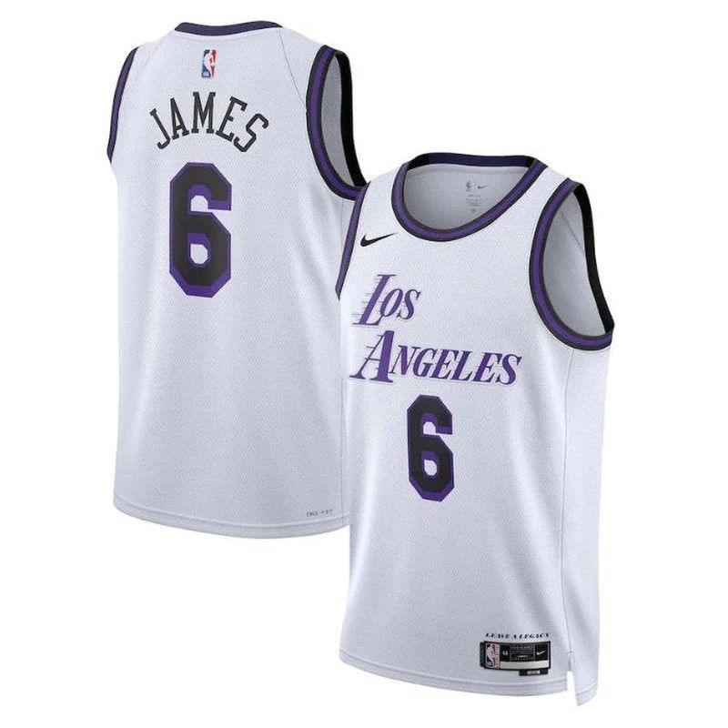Lebron James Los Angeles Lakers Unisex 2023 Nba Jersey – City Edition – White