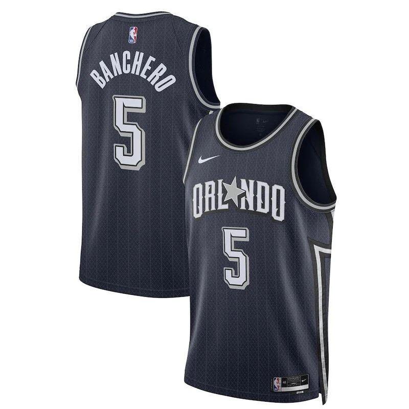 Paolo Banchero Orlando Magic Unisex 23/24 Nba Jersey – Navy – City Edition
