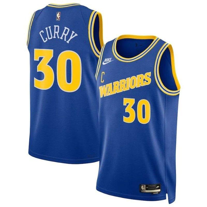 Stephen Curry Golden State Warriors 2023 Nba Jersey Royal – Classic Edition