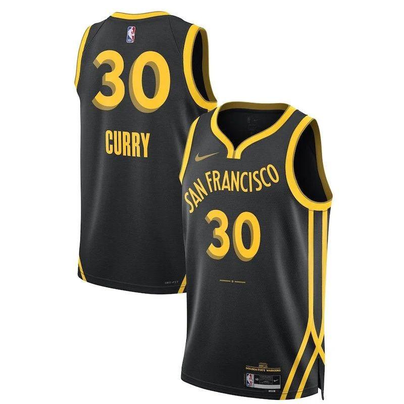 Stephen Curry Golden State Warriors Unisex 23/24 Nba Jersey – Black – City Edition