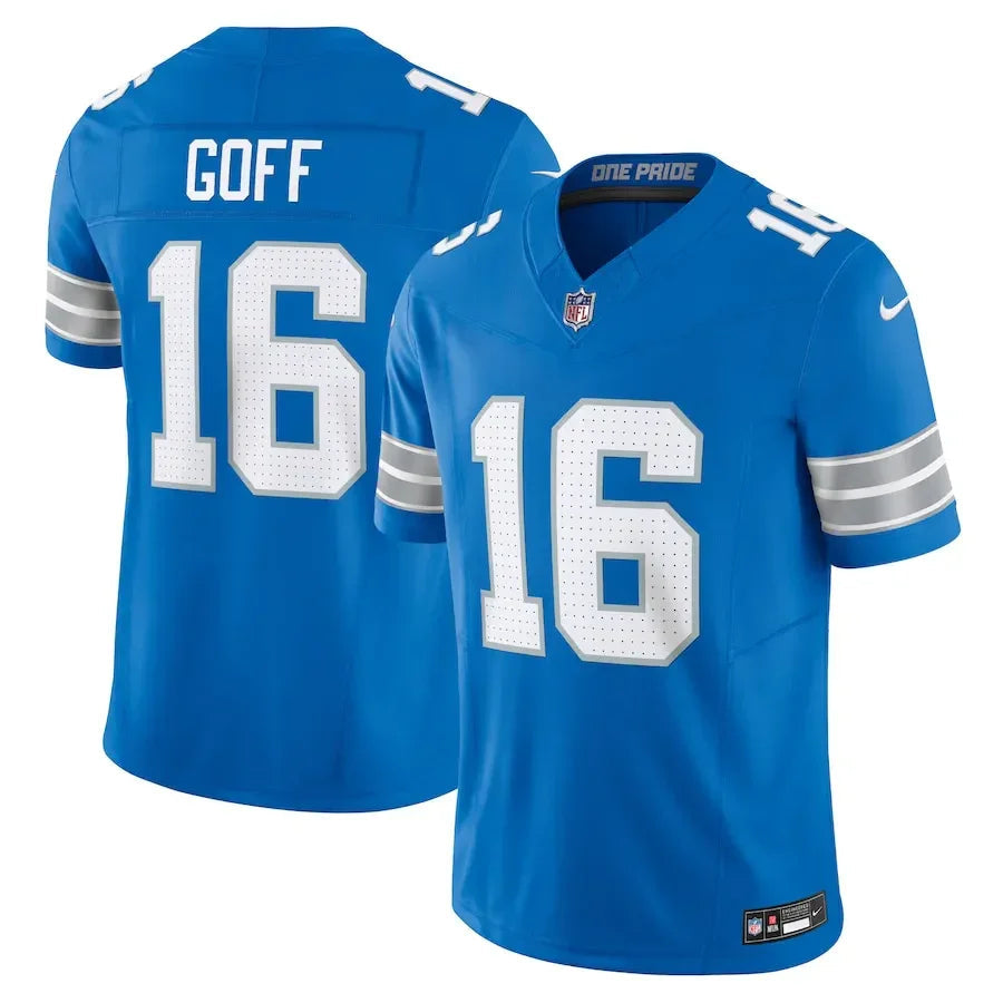 Nfl Detroit Lions Blue Jared Goff 16 Limited
