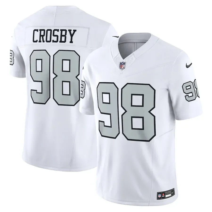 Nfl Las Vegas Raiders Maxx Crosby 98 White Limited