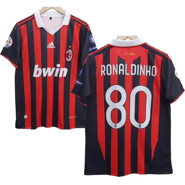 Ac Milan Ronaldinho Embroidery Retrô Jersey – Collection