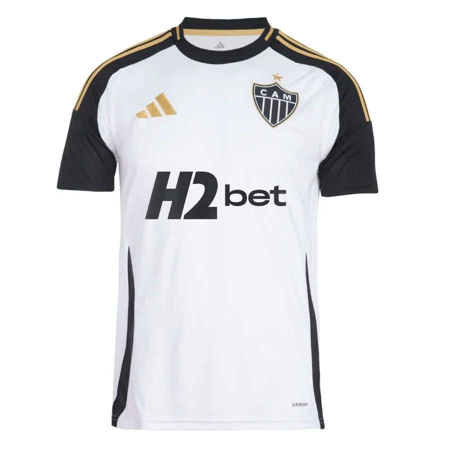 Atlético Mineiro Away Fan Jersey 2025/26 Sponsors H2 Bet
