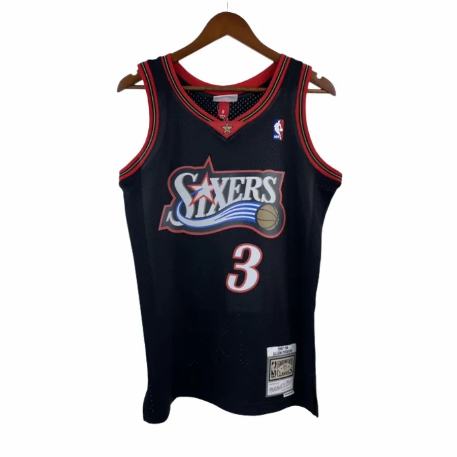 Philadelphia 76Ers Allen Iverson 2000-01 Edition Nba Jersey – Black