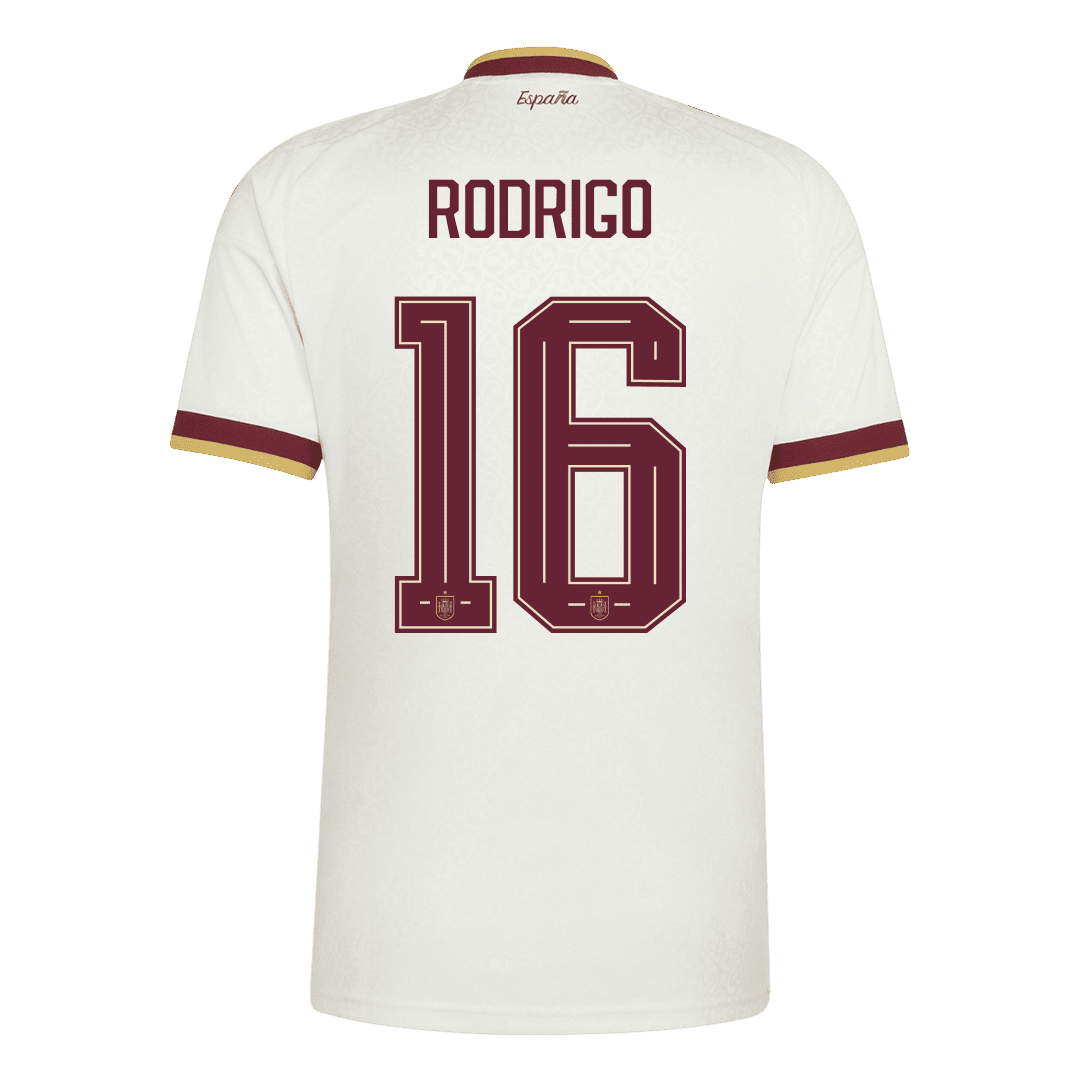 Spain RODRIGO 16 Away Authentic Player Jersey World Cup 2026 - Champion