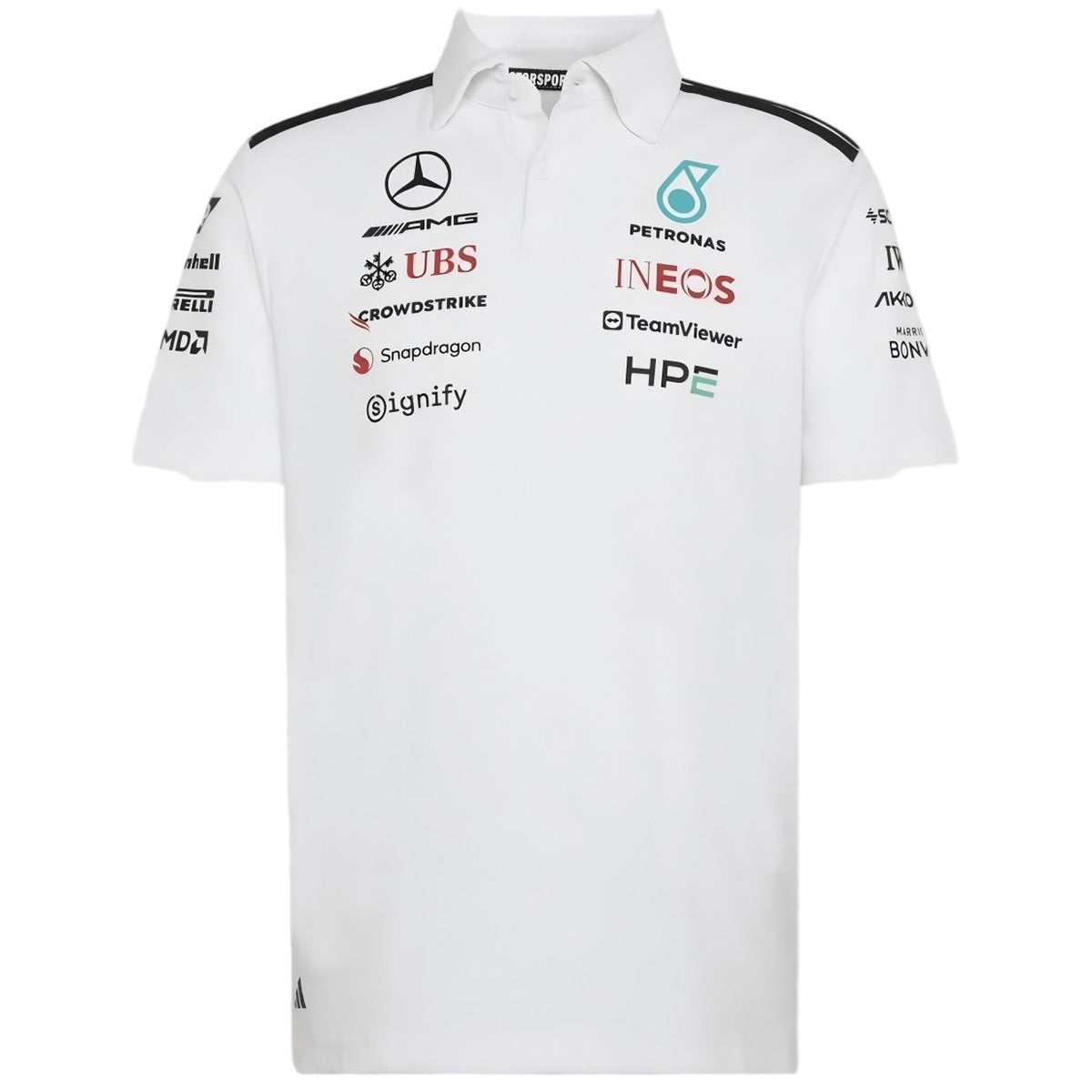 Mercedes AMG Petronas F1 2026 Team Polo White