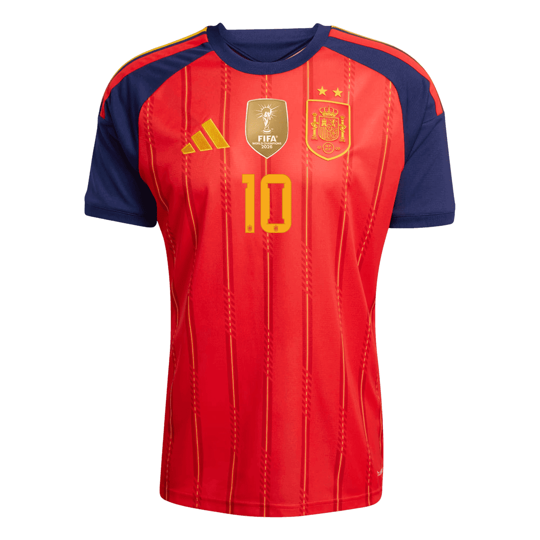Spain OLMO 10 Home Fan Jersey World Cup 2026 - Champion