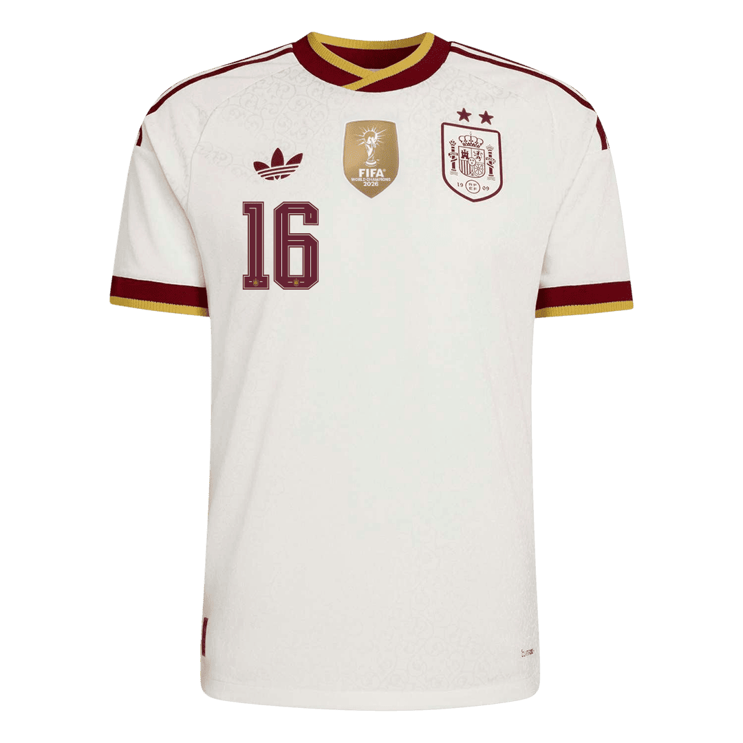 Spain Home RODRIGO 16 Fan Jersey 2026 World Cup-Champion