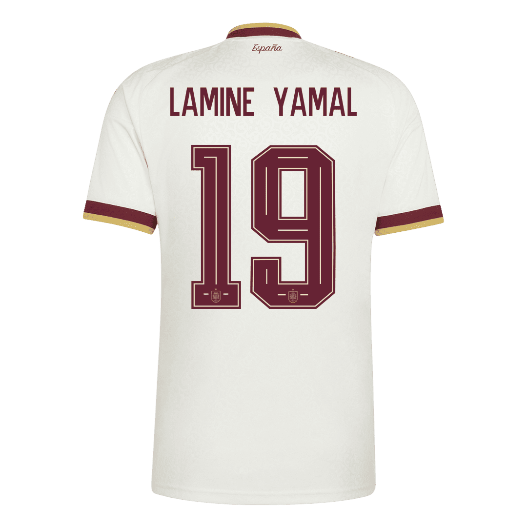 Spain LAMINE YAMAL 19 Away Authentic Player Jersey World Cup 2026 - Champion
