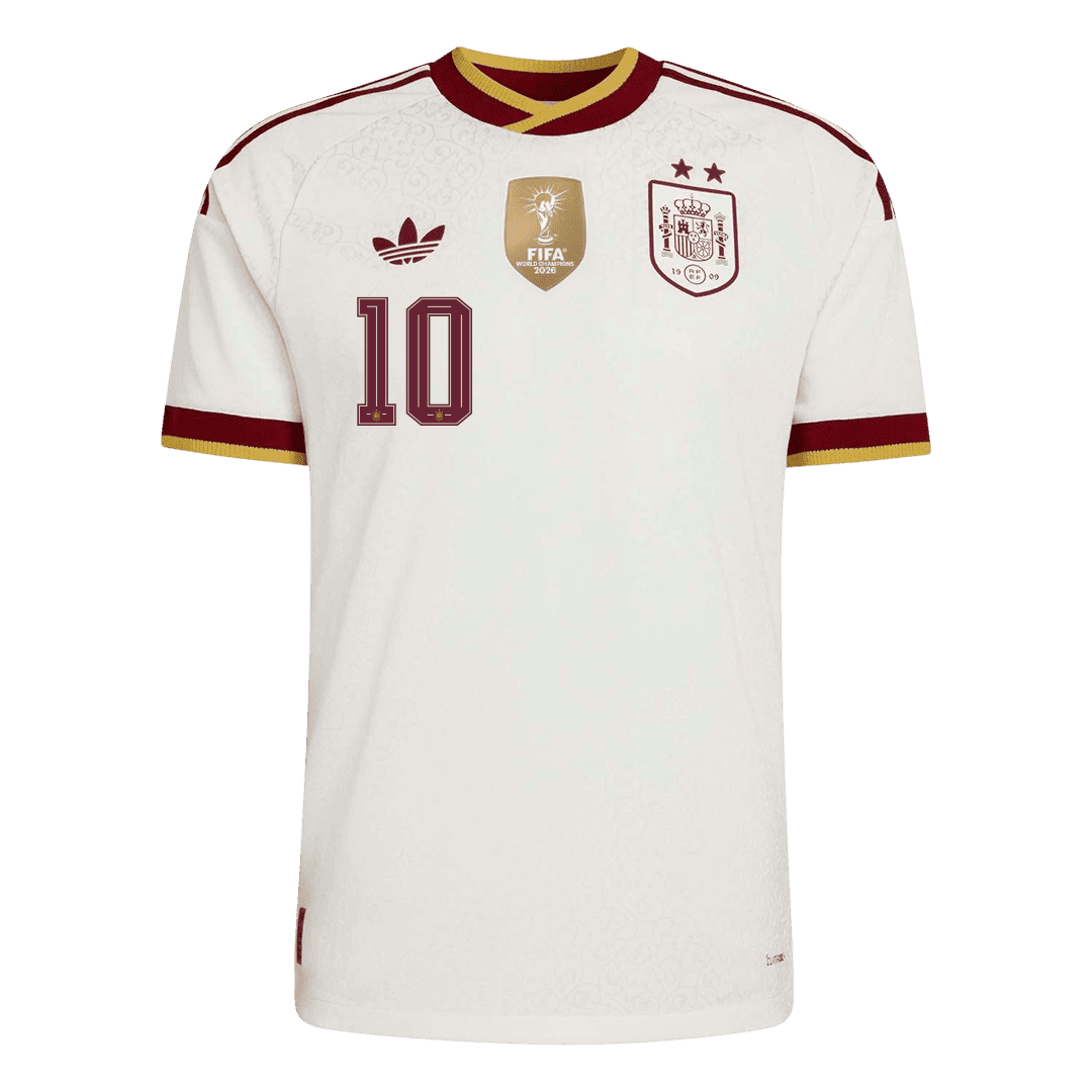 Spain OLMO 10 Away Authentic Player Jersey World Cup 2026 - Champion