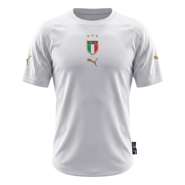 Retro Soccer Jersey Italy Away 2004