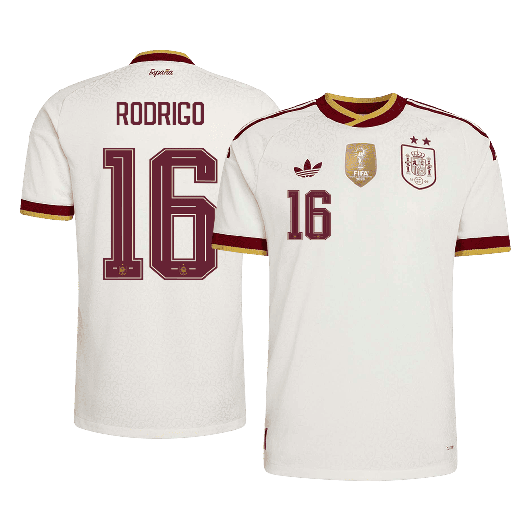Spain Home RODRIGO 16 Fan Jersey 2026 World Cup-Champion