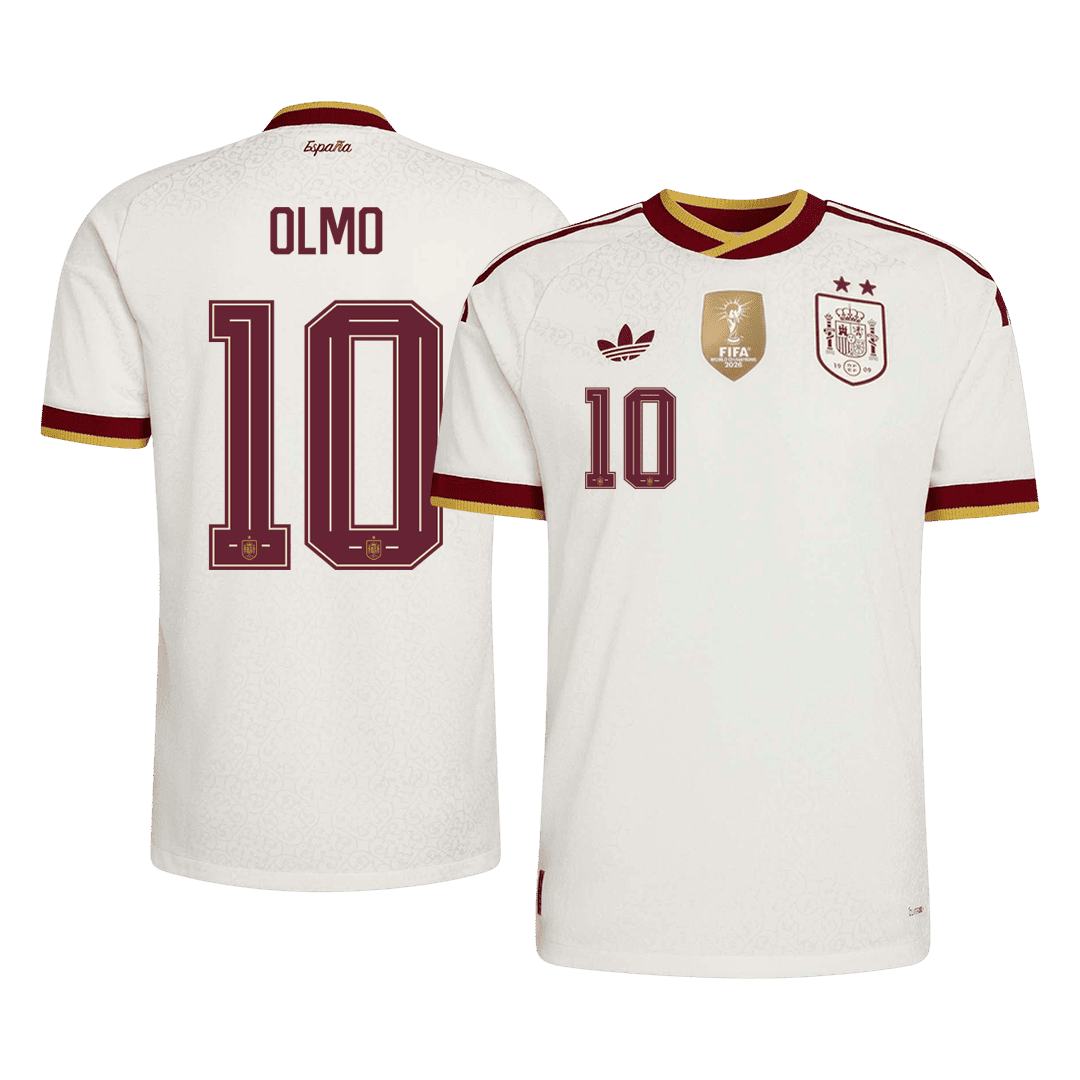 Spain OLMO 10 Away Authentic Player Jersey World Cup 2026 - Champion