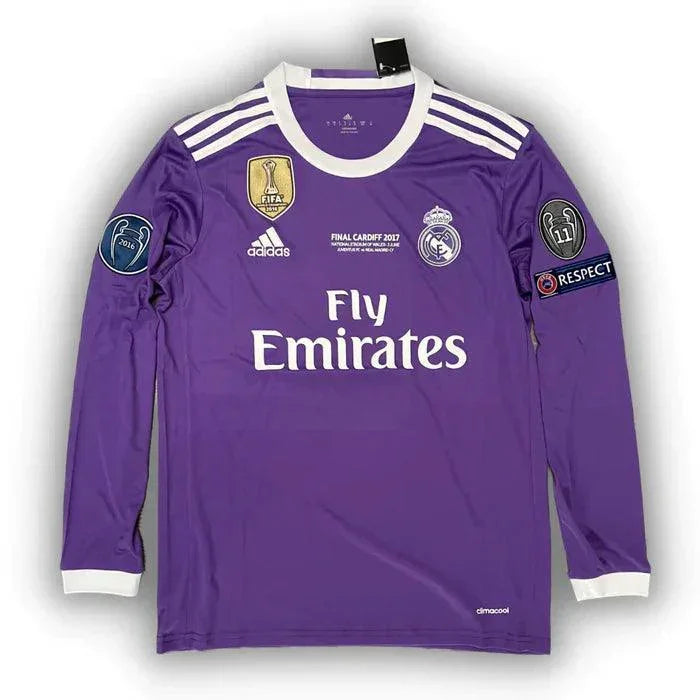 Retro Real Madrid Long-Sleeve Away Jersey 2016/17