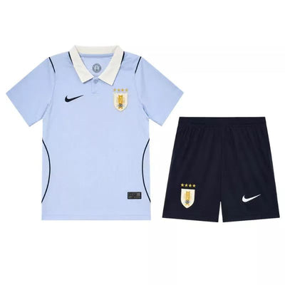 Kids Kit Uruguay Home Fan Jersey World Cup 2026