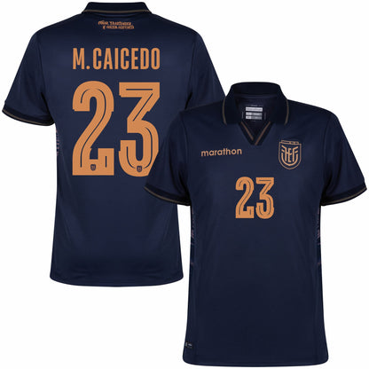 Ecuador Away M.Caicedo 23 Fan Jersey Shirt 2026-2027