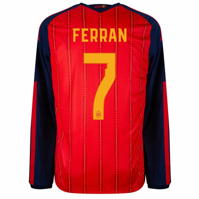 Spain Home Ferran 7 L/S Fan Jersey World Cup 2026