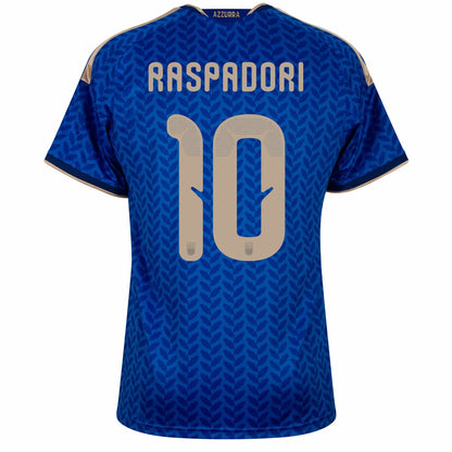 Italy Home Fan Jersey Raspadori 10 Shirt 2026-2027 (Official Printing)