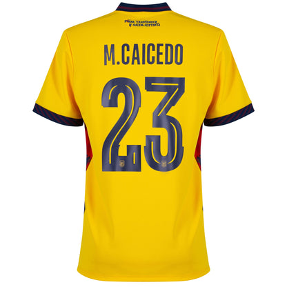 Ecuador Home M.Caicedo 23 Fan Jersey Shirt 2026-2027
