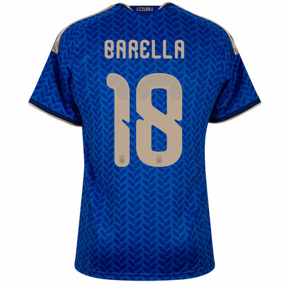 Italy Home Fan Jersey Barella 18 Shirt 2026-2027 (Official Printing)