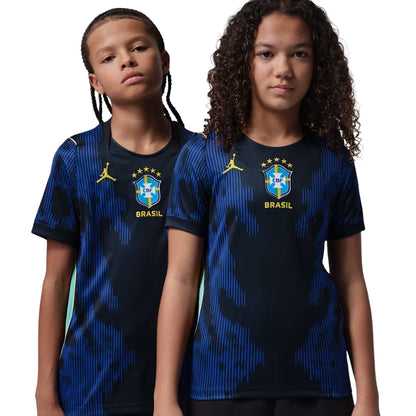 Kids Kit Brazil Away Fan Jersey Shirt 2026