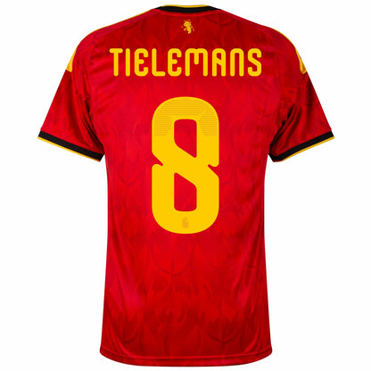 Belgium Home Fan Jersey Tielemans 8 Shirt 2026-2027 (Official Printing)
