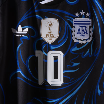 Argentina Away Fan Jersey Messi 10 Shirt 2026-2027 (Official Printing)