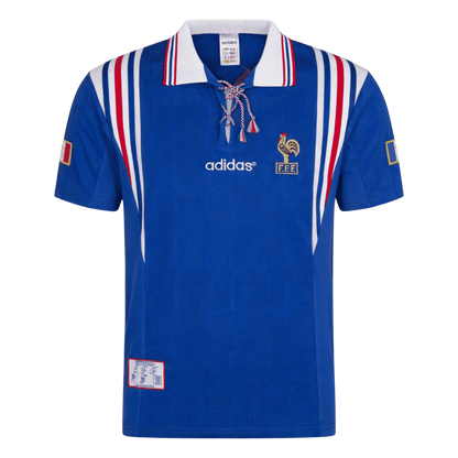 Retro Jersey Zidane #10 France Home Euro Cup 1996