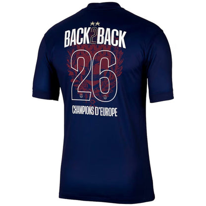 Champions of Europe #26 PSG Home Soccer Jersey 2025/26